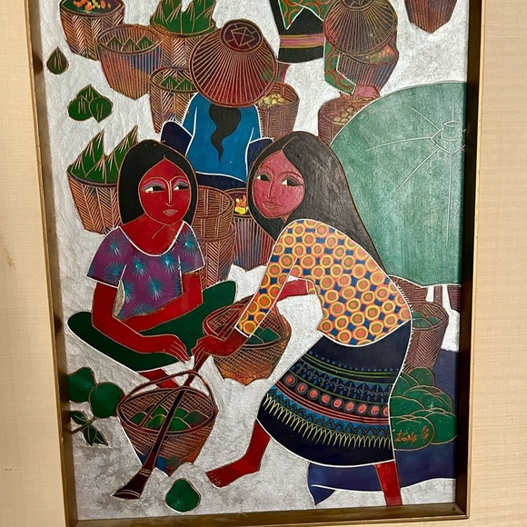 Framed Art with Red and Green Accents - Picture 6 of 12